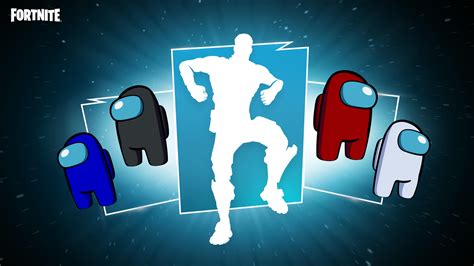 among us fortnite backbling|among us doing fortnite dance.